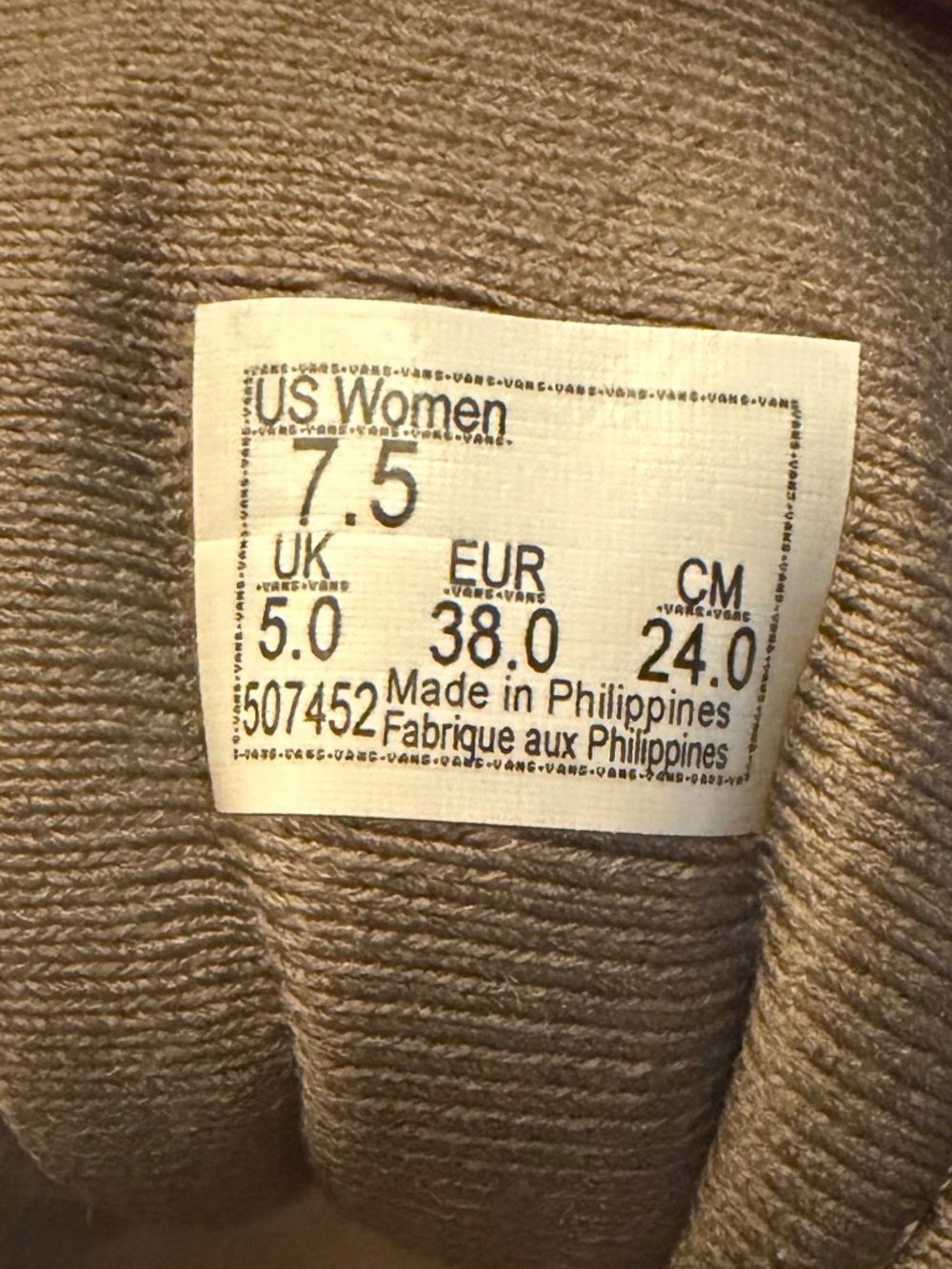 Vans Sk8-Hi Brown Suede High Top Sneakers Women’s 7.5 - Picture 3 of 3